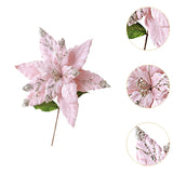 Maxbell Artificial Christmas Flower Craft Holiday Decoration for Home Porch Festival pink
