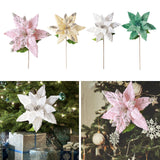 Maxbell Artificial Christmas Flower Craft Holiday Decoration for Home Porch Festival pink