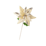 Maxbell Artificial Christmas Flower Craft Holiday Decoration for Home Porch Festival yellow