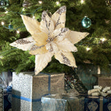 Maxbell Artificial Christmas Flower Craft Holiday Decoration for Home Porch Festival yellow