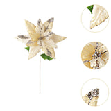 Maxbell Artificial Christmas Flower Craft Holiday Decoration for Home Porch Festival yellow