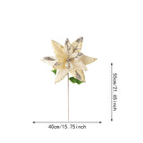 Maxbell Artificial Christmas Flower Craft Holiday Decoration for Home Porch Festival yellow