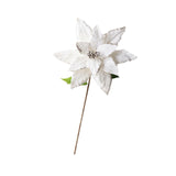 Maxbell Artificial Christmas Flower Craft Holiday Decoration for Home Porch Festival white