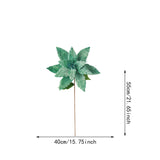Maxbell Artificial Christmas Flower Craft Holiday Decoration for Home Porch Festival green