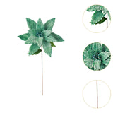 Maxbell Artificial Christmas Flower Craft Holiday Decoration for Home Porch Festival green