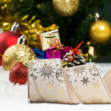 Maxbell Christmas Ribbon Decorative Ribbon for Handmade Crafts Gift Wrapping Bouquet Beige B