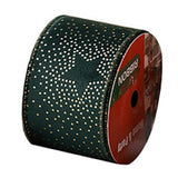 Maxbell Christmas Ribbon Decorative Ribbon for Handmade Crafts Gift Wrapping Bouquet Green A
