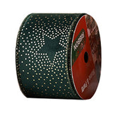 Maxbell Christmas Ribbon Decorative Ribbon for Handmade Crafts Gift Wrapping Bouquet Green A