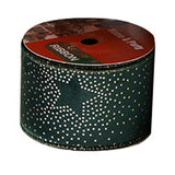 Maxbell Christmas Ribbon Decorative Ribbon for Handmade Crafts Gift Wrapping Bouquet Green A