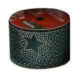 Maxbell Christmas Ribbon Decorative Ribbon for Handmade Crafts Gift Wrapping Bouquet Green A