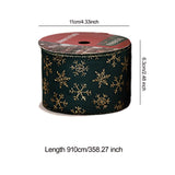 Maxbell Christmas Ribbon Decorative Ribbon for Handmade Crafts Gift Wrapping Bouquet Green B
