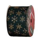 Maxbell Christmas Ribbon Decorative Ribbon for Handmade Crafts Gift Wrapping Bouquet Green B