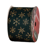 Maxbell Christmas Ribbon Decorative Ribbon for Handmade Crafts Gift Wrapping Bouquet Green B