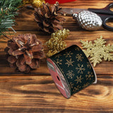 Maxbell Christmas Ribbon Decorative Ribbon for Handmade Crafts Gift Wrapping Bouquet Green B