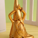 Maxbell Dwarf Gnome Figurine Resin Abstract Art Sculpture for Shelf Living Room Home A