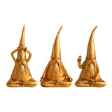 Maxbell Dwarf Gnome Figurine Resin Abstract Art Sculpture for Shelf Living Room Home A