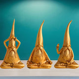 Maxbell Dwarf Gnome Figurine Resin Abstract Art Sculpture for Shelf Living Room Home A