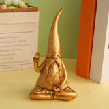 Maxbell Dwarf Gnome Figurine Resin Abstract Art Sculpture for Shelf Living Room Home C