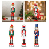 Maxbell Christmas Nutcrackers Puppet Figure Standing for Photo Props Adults Tabletop Style A