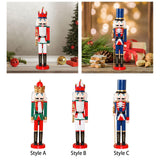 Maxbell Christmas Nutcrackers Puppet Figure Standing for Photo Props Adults Tabletop Style A