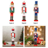 Maxbell Christmas Nutcrackers Puppet Figure Standing for Photo Props Adults Tabletop Style A