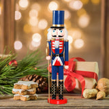 Maxbell Christmas Nutcrackers Puppet Figure Standing for Photo Props Adults Tabletop Style C