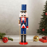 Maxbell Christmas Nutcrackers Puppet Figure Standing for Photo Props Adults Tabletop Style C