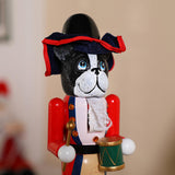Maxbell 4x Dog 15 inch Traditional Wooden Nutcracker for Holiday Room Festive