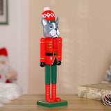 Maxbell 4x Dog 15 inch Traditional Wooden Nutcracker for Holiday Room Festive