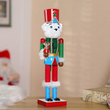 Maxbell 4x Dog 15 inch Traditional Wooden Nutcracker for Holiday Room Festive