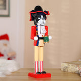 Maxbell 4x Dog 15 inch Traditional Wooden Nutcracker for Holiday Room Festive