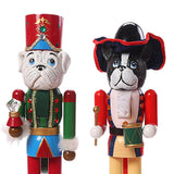 Maxbell 4x Dog 15 inch Traditional Wooden Nutcracker for Holiday Room Festive