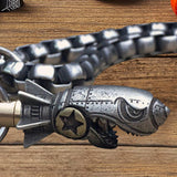 Maxbell Shark Keychain Mini Antique Keyring Charms for Car Keys Purse Family