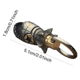 Maxbell Shark Keychain Mini Antique Keyring Charms for Car Keys Purse Family