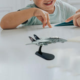 Maxbell 1/100 Fighter Model Home Decor Simulation Airplane Model for Bar Home Office