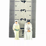 Maxbell 2x 1/64 Scale People Figure Layout Diorama Scenery Miniature Diorama Figures