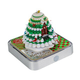 Maxbell 3D Panoramic Papercut Calendar Christmas Tree House 3D Notepad Calendar Home