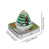 Maxbell 3D Panoramic Papercut Calendar Christmas Tree House 3D Notepad Calendar Home