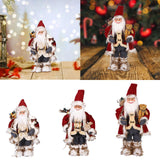 Maxbell Christmas Doll Decorative Santa Claus Figurine for Holiday Table Desk Indoor S