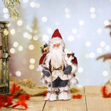 Maxbell Christmas Doll Decorative Santa Claus Figurine for Holiday Table Desk Indoor S