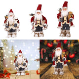 Maxbell Christmas Doll Decorative Santa Claus Figurine for Holiday Table Desk Indoor S
