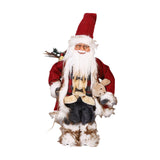 Maxbell Christmas Doll Decorative Santa Claus Figurine for Holiday Table Desk Indoor M