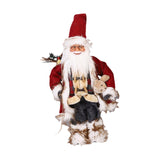 Maxbell Christmas Doll Decorative Santa Claus Figurine for Holiday Table Desk Indoor M