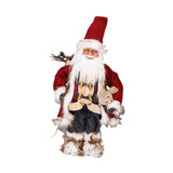 Maxbell Christmas Doll Decorative Santa Claus Figurine for Holiday Table Desk Indoor M