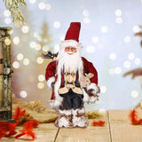 Maxbell Christmas Doll Decorative Santa Claus Figurine for Holiday Table Desk Indoor M