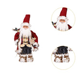 Maxbell Christmas Doll Decorative Santa Claus Figurine for Holiday Table Desk Indoor M