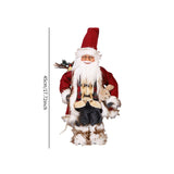 Maxbell Christmas Doll Decorative Santa Claus Figurine for Holiday Table Desk Indoor M