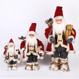 Maxbell Christmas Doll Decorative Santa Claus Figurine for Holiday Table Desk Indoor L
