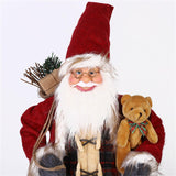 Maxbell Christmas Doll Decorative Santa Claus Figurine for Holiday Table Desk Indoor L