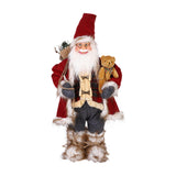 Maxbell Christmas Doll Decorative Santa Claus Figurine for Holiday Table Desk Indoor L